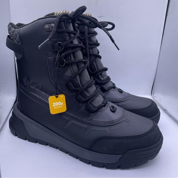 COLUMBIA mens Bugaboot celsius black boots Size 8 Wide waterproof insulation - Picture 2 of 12